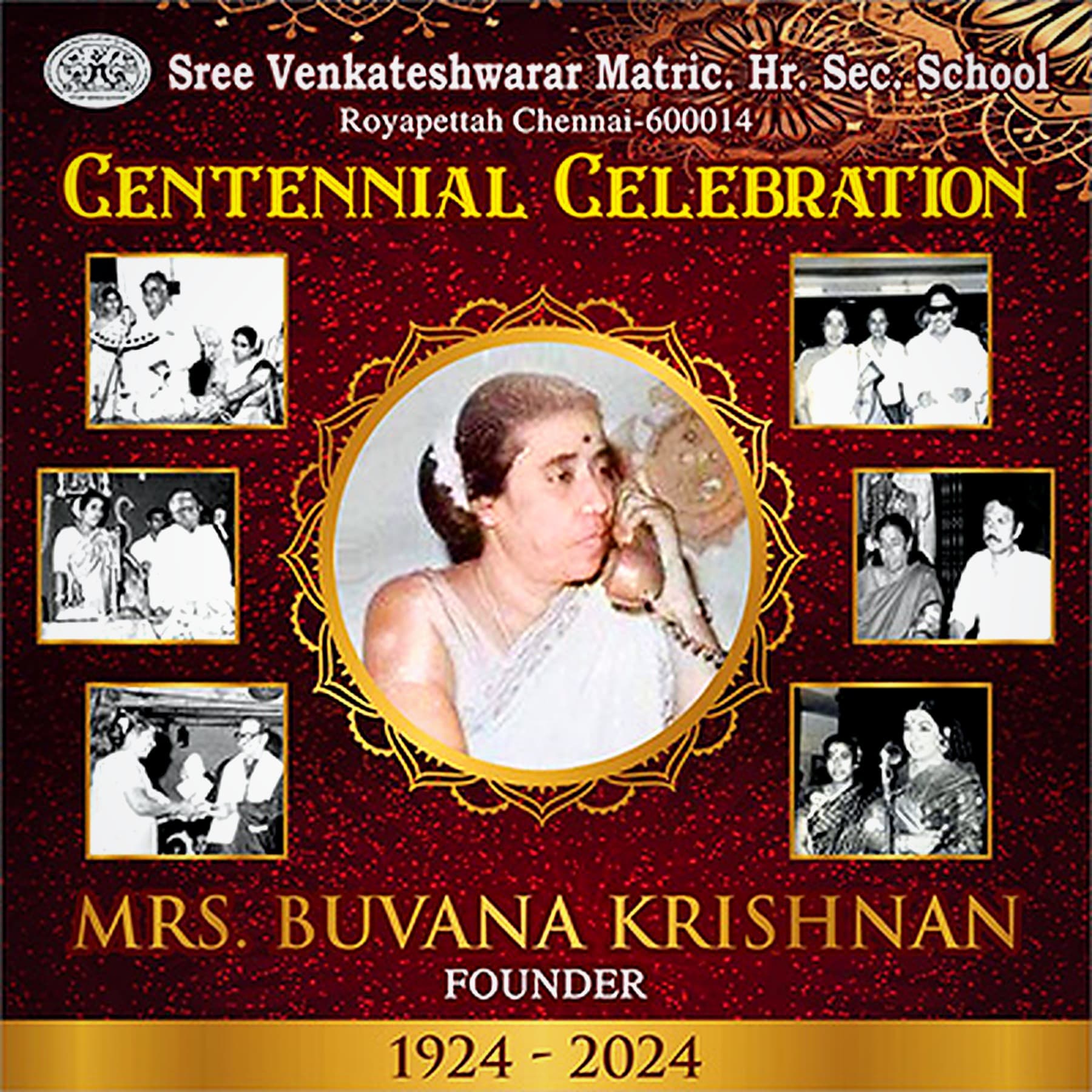 Founder Centennial Tribute at BKMHSS, Kelambakkam