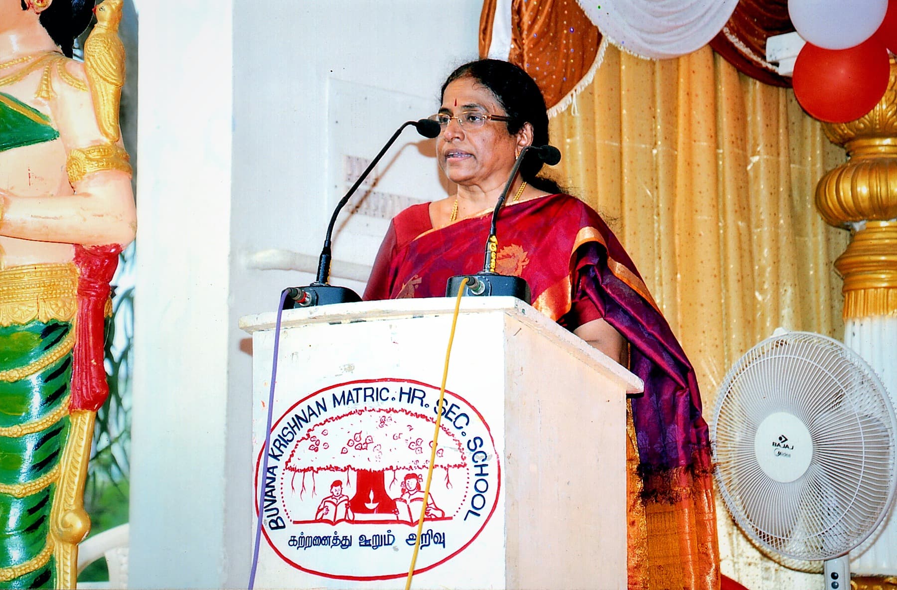 Correspondent's Address at BKMHSS, Kelambakkam