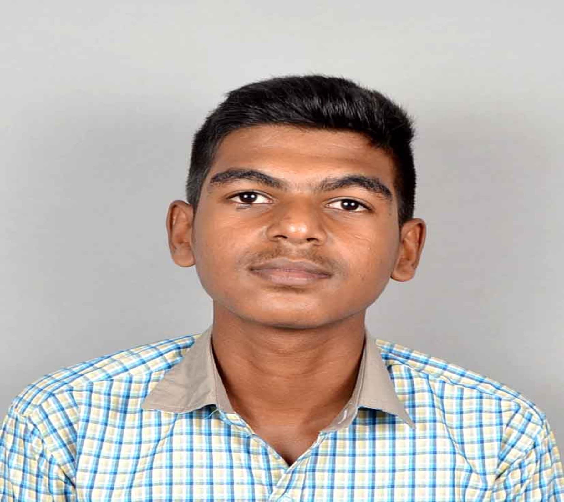 V. Manibharathi, Standard X topper at BKMHSS