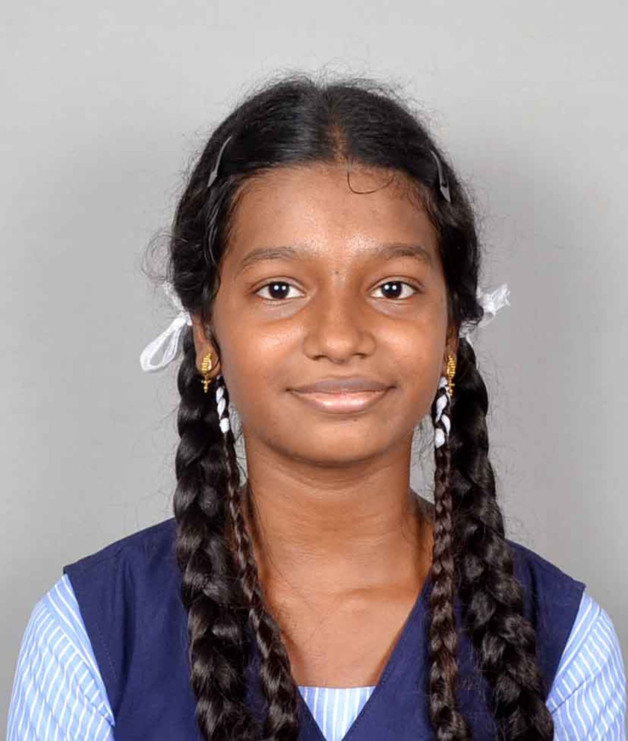 A. Deepika, Standard XI topper at BKMHSS