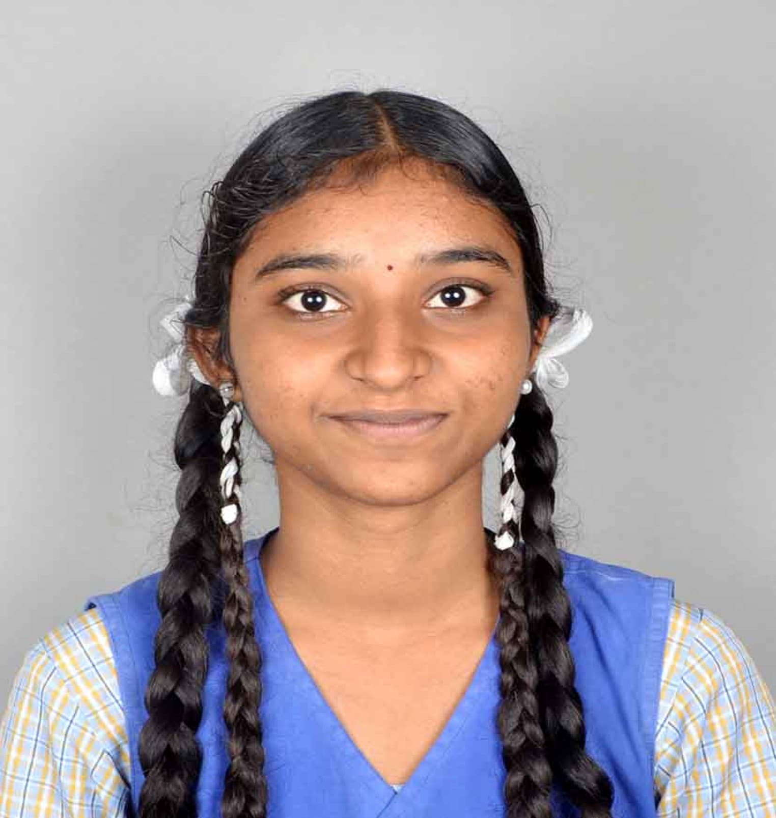 E. Kasthuri, Standard XII topper at BKMHSS