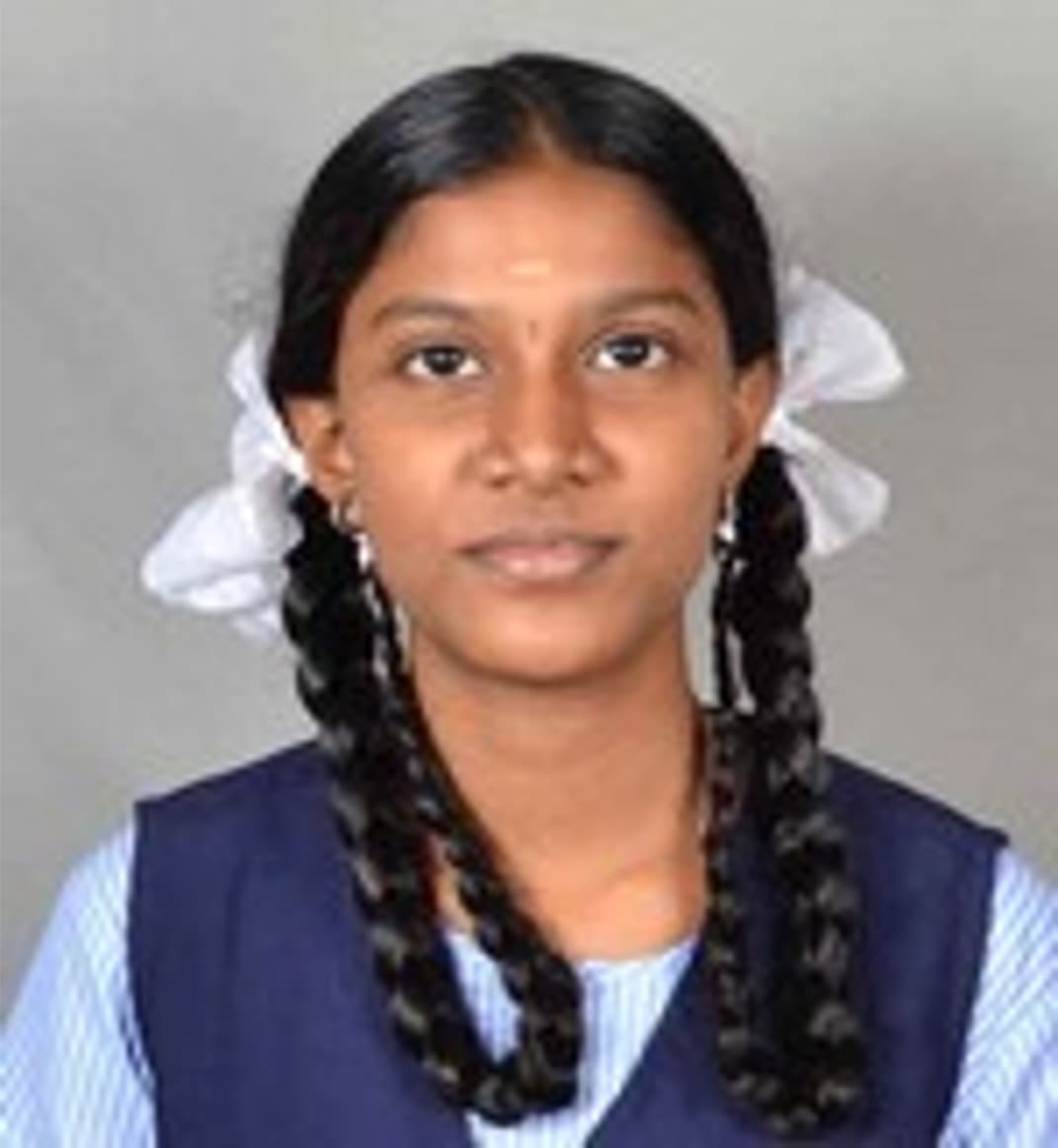 S. Srimathi, Standard XI topper at BKMHSS