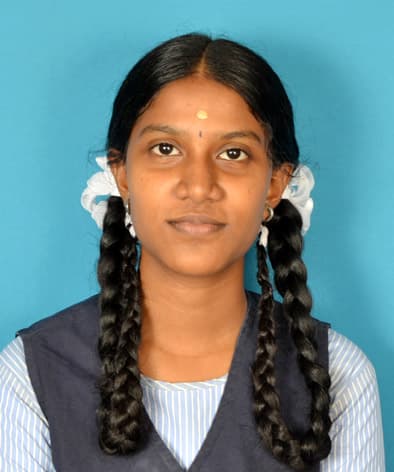 S. Srimathi, Standard XII topper at BKMHSS