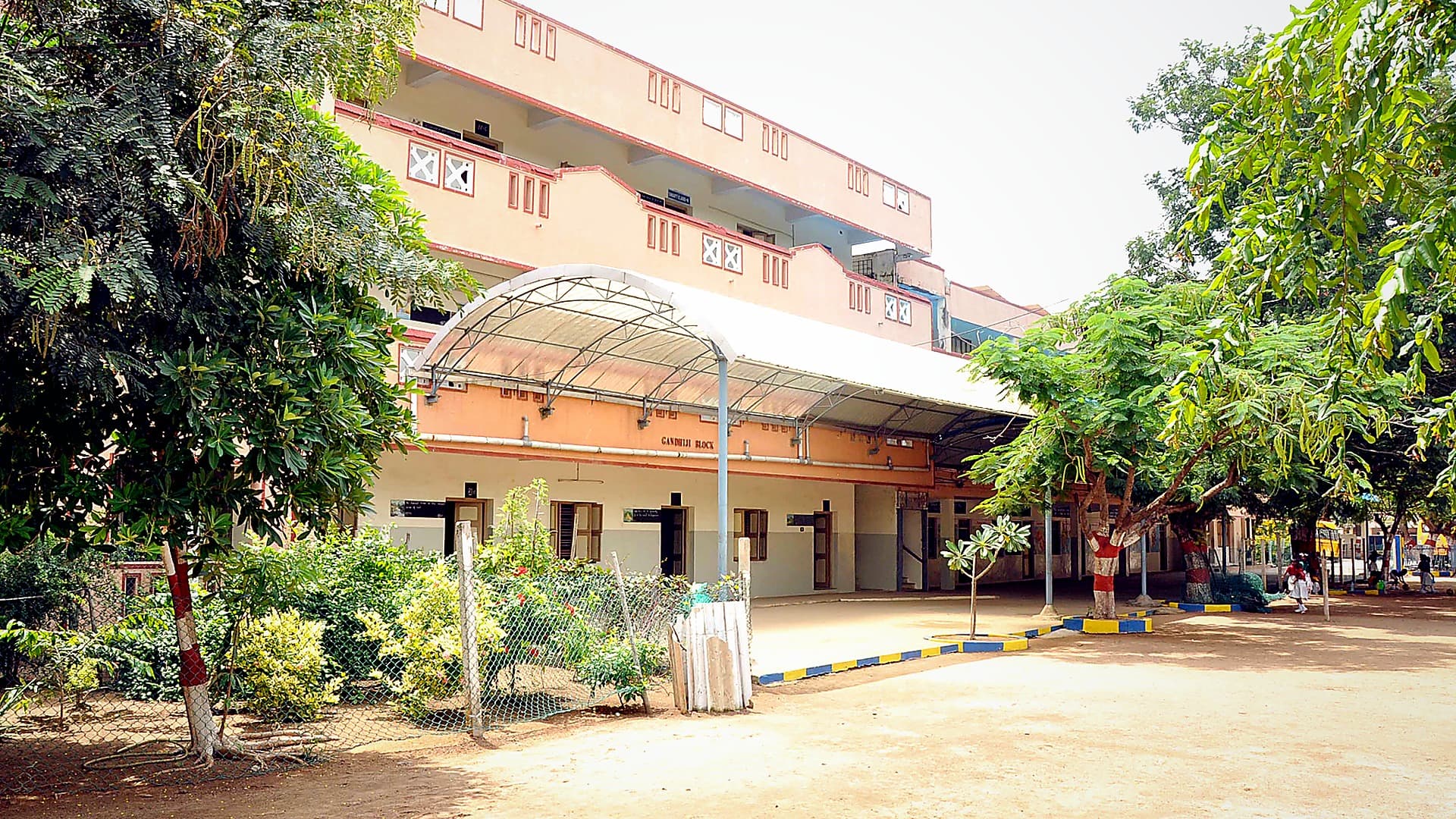 BKMHSS campus block and courtyard